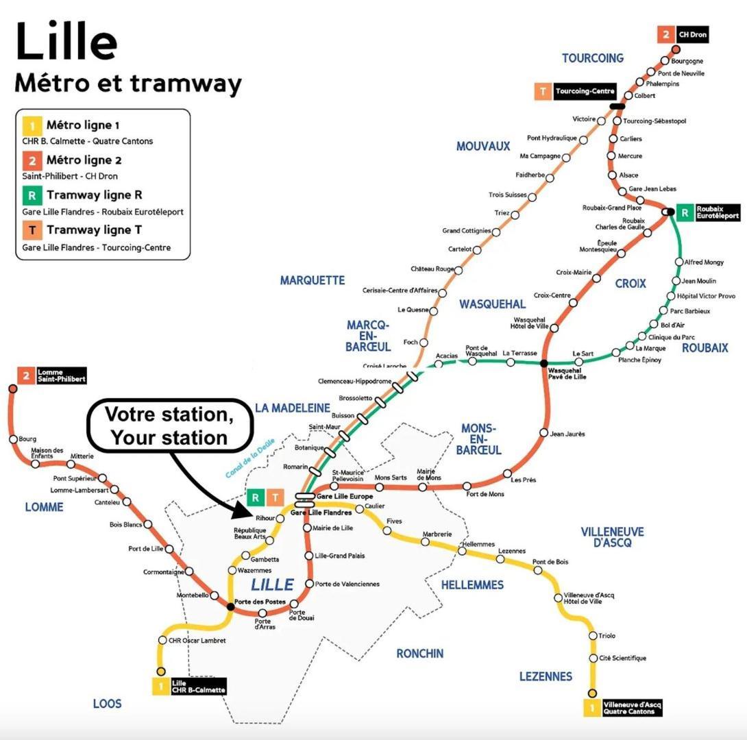 Spacious One Bedroom Apartment Ideally Located Lille Bagian luar foto